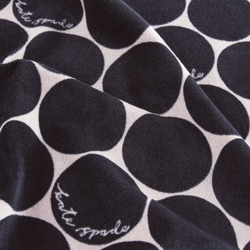 Loop And Dot Kitchen Towel Set, Black