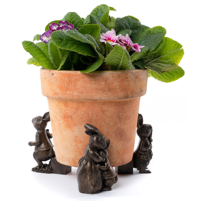 Salamon Stone Weather Resistant Planter Feet, Bronze