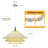 Boho 3-tier Fabric Pendant Light With Hand-stitched Rope Detailing