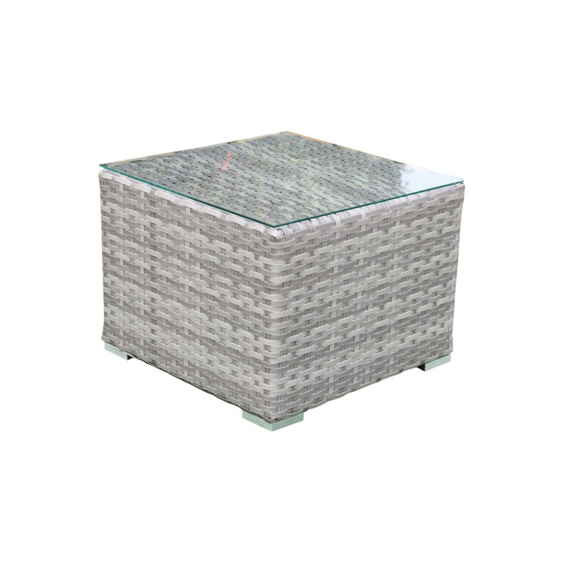 Deliza Square Metal Outdoor Side Table , 24'' in. W 24'' in. D
