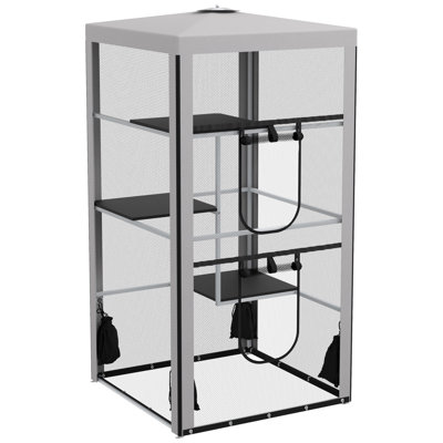 Structure en acier pour chat pour chat