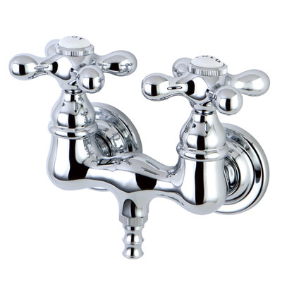 Kingston Brass Vintage Two-Handle 2-Hole Tub Wall Mount Tub Faucet