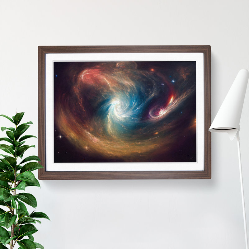 Captivating Galaxy Vol.5 - Framed Print, 34cm H x 46cm W x 2cm D, Walnut