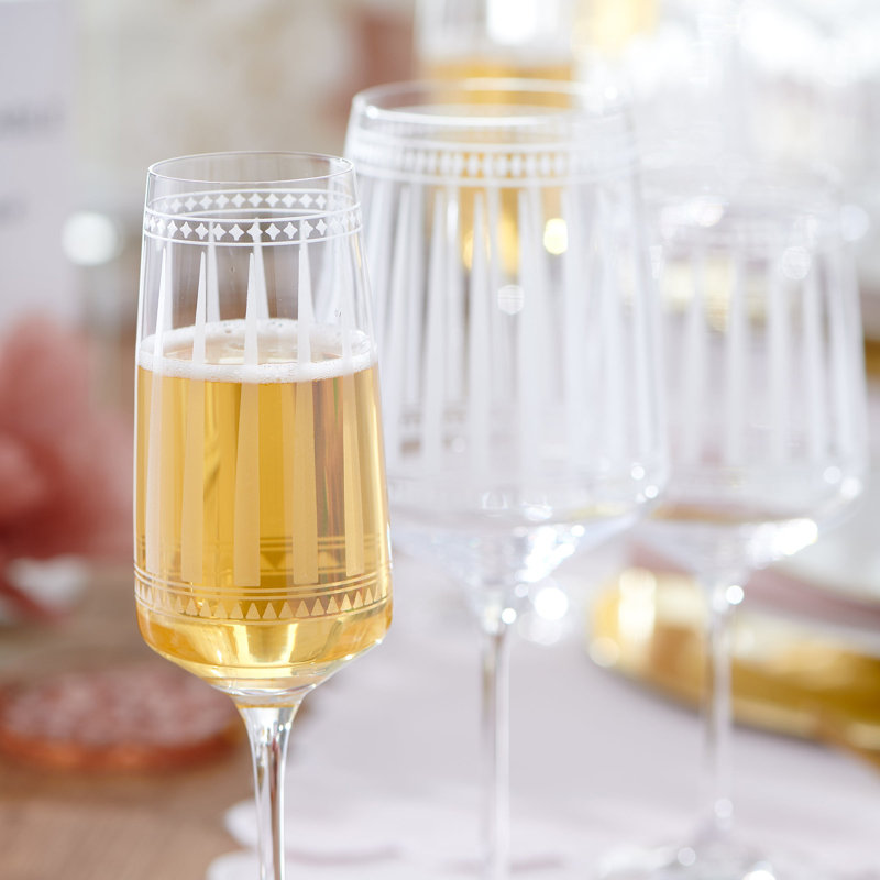 Marrakech Crystal White Wine Glass