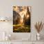 «Golden Sunlit Mountain Valley Pine Trees Stream», art mural-1864003862