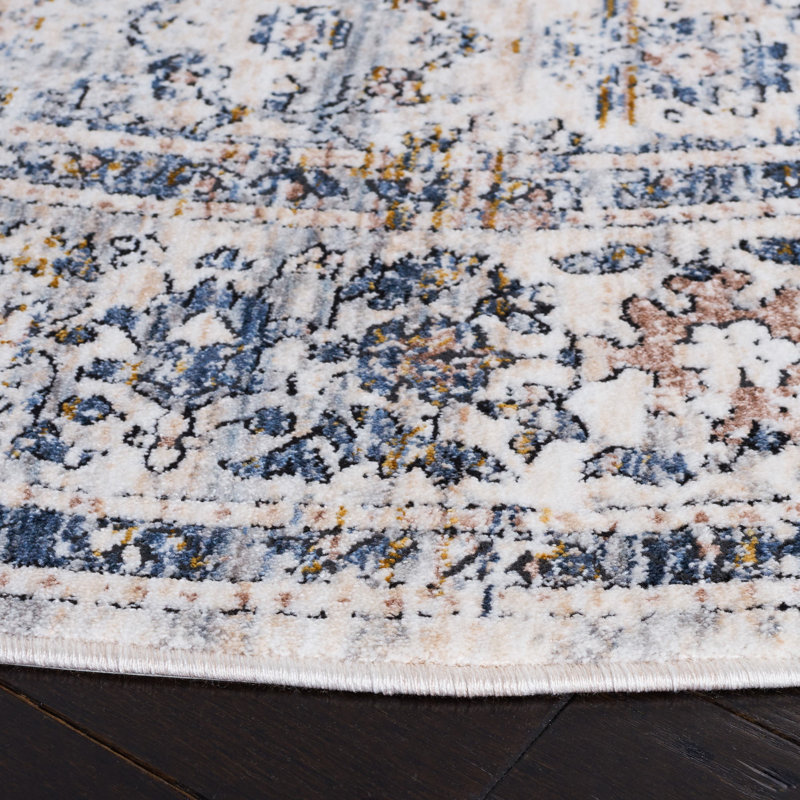 Gefell 600 Performance Oriental Rug, Round 6'