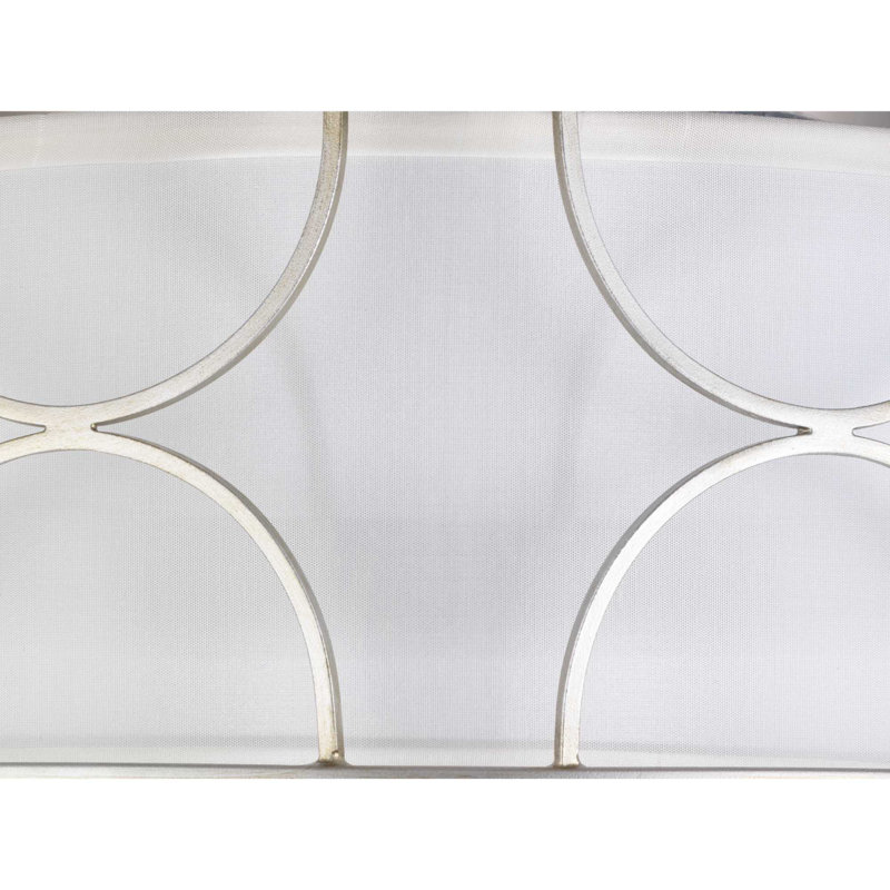Stafford Fabric Flush Mount, Silver Ridge