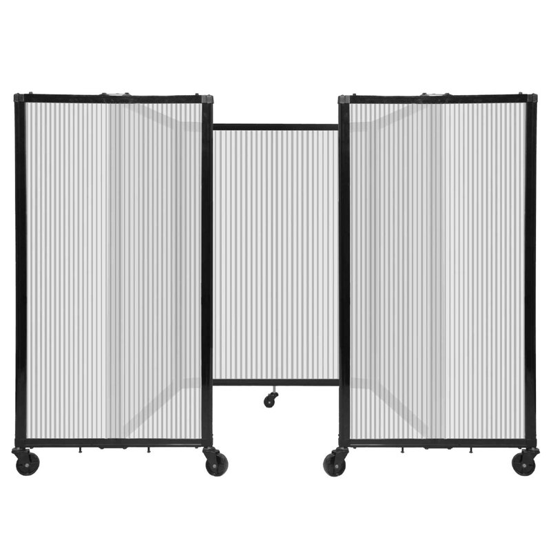 Cloison murale en polycarbonate 360, H 48 po x l 102 po, Transparent