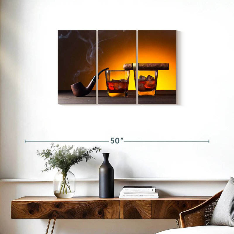 Senne Smokes And Whiskey, 20" H x 33" W