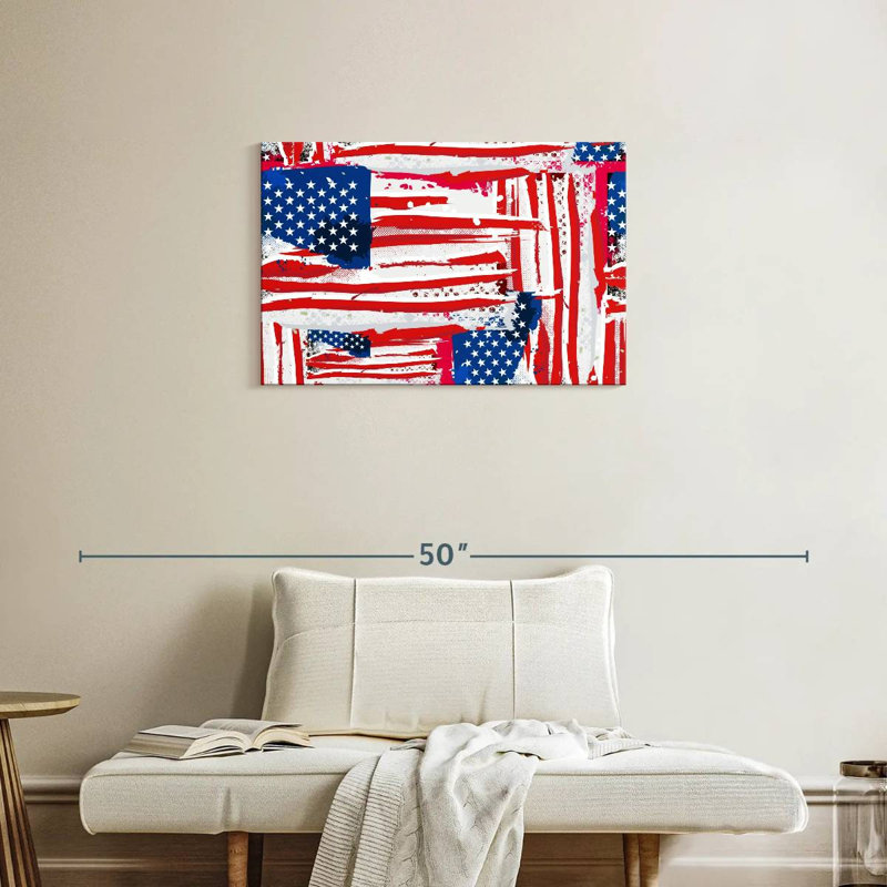 Borges Abstract Flag, 20" H x 30" W