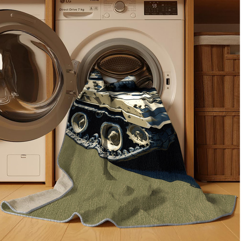 Tapis de transport brun lavable à la machine