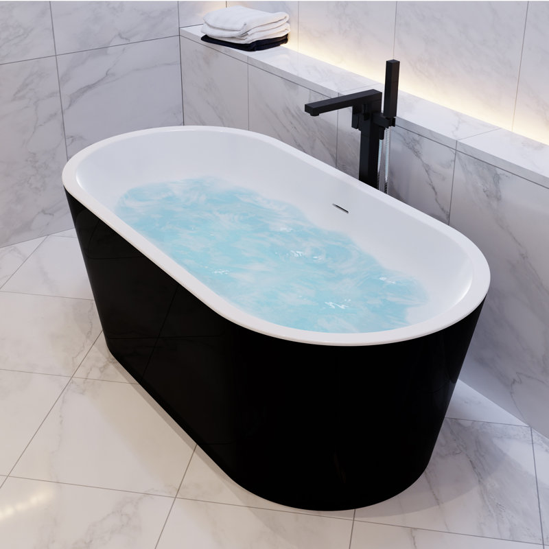 Chand 66.9'' x 31.5'' Soaking Acrylic Bathtub