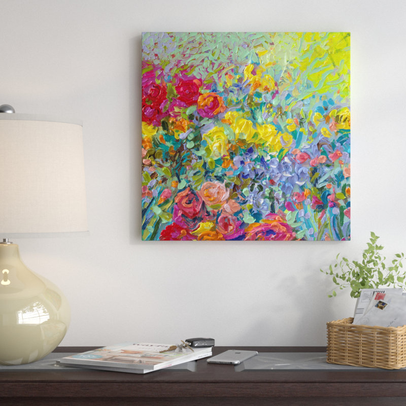 Iris Mesh " Clay Flowers " by Iris Scott, 26" H x 26" W x 1.5" D