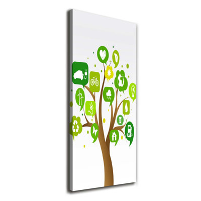 Ecological Tree - Wrapped Canvas Print