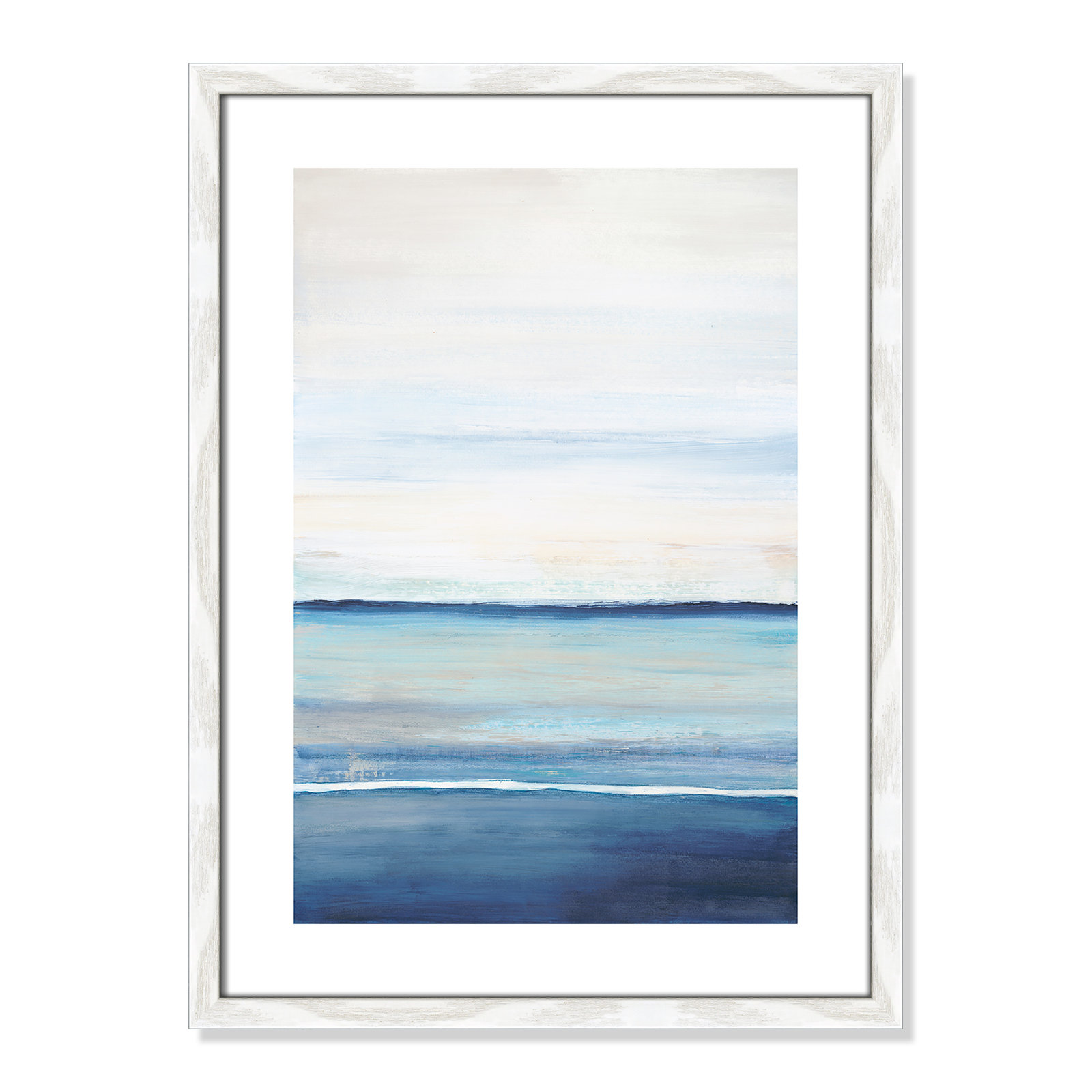 Emmit "Distant Whispers" Print by Filippo Ioco, 23" H x 17" W x 0.75" D, White Wood Framed Paper