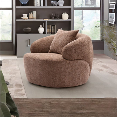 Upholstered Swivel Armchair