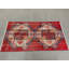 Tapis rouge en laine Authentic Patchwork 23,2 x 42,1 pouces