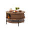 Table basse à plateau rabattable avec rangement
