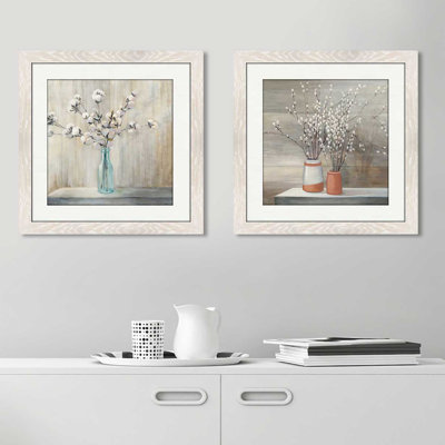 " Cotton Bouquet " by Julia Purinton 2 - Pieces