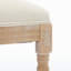 2 chaises de bar en bois massif, distinction champêtre français. Siège rembourré. Structure, tapis de pied réglable. Beige, 15,01 po Largeur. Tabourets 2 pièces distinctifs et durables, bois. Siège rembourré pour plus de confort.