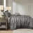 Reversible Jacquard Bedding Ensemble with Decorative Pillows