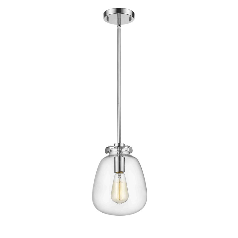 Luminaire suspendu sphère 1 lumière Mullen, Chrome