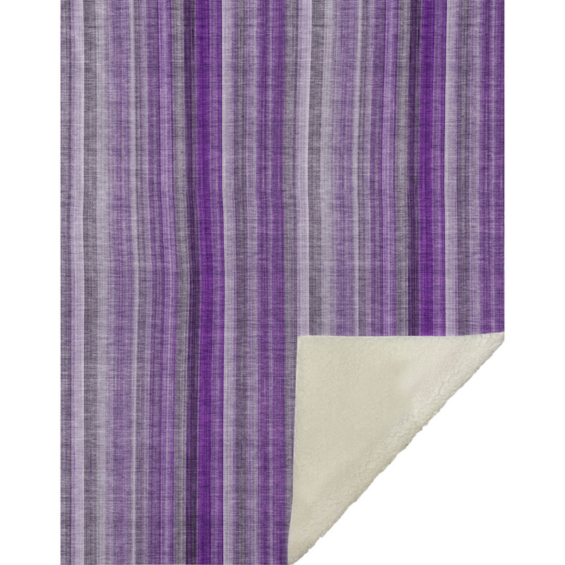 Jeté en sherpa Addison, Mauve