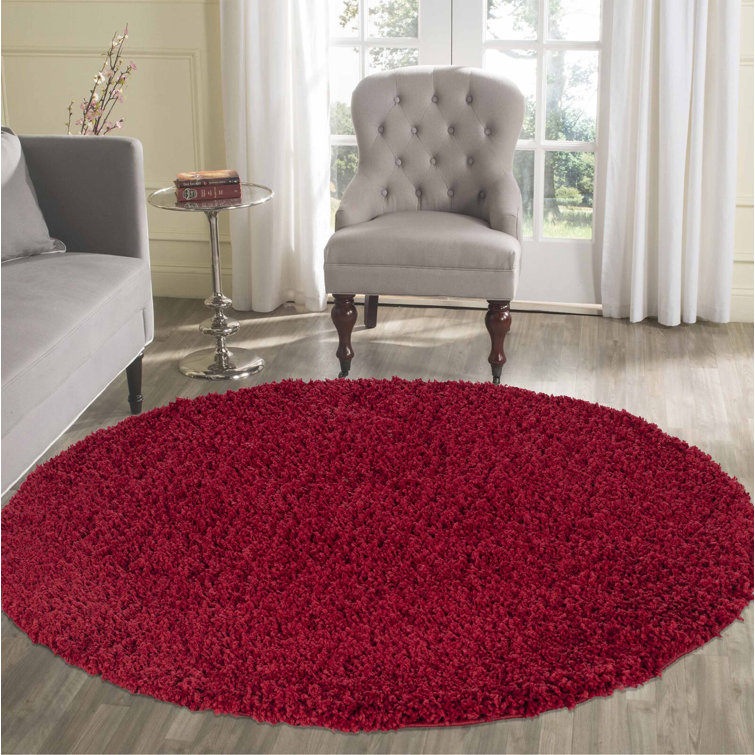 Esterly Solid Colour Shag Area Rug