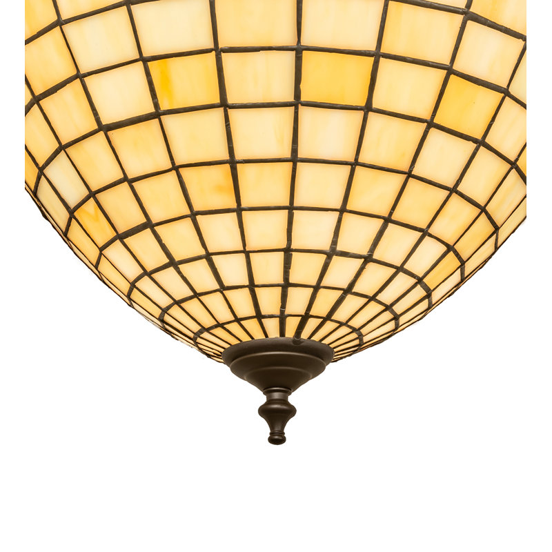 Silver Glass 3-Light Indoor/Outdoor Pendant