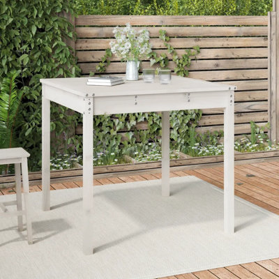 Lashelle Square Pine Outdoor Dining Table , 82.5cm cm W 82.5cm cm D