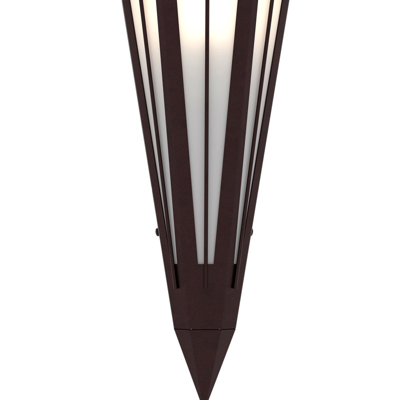 Applique murale 7,25 po de largeur Brum, Idalight, Bronze acajou, Gris