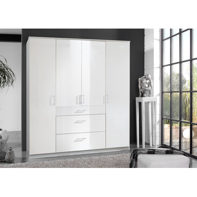 Baller 4 Door Manufactured Wood Wardrobe