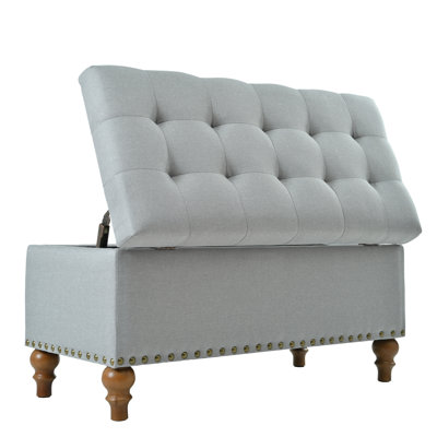 Modern Ottoman Ottoman Living, Wood Ottoman