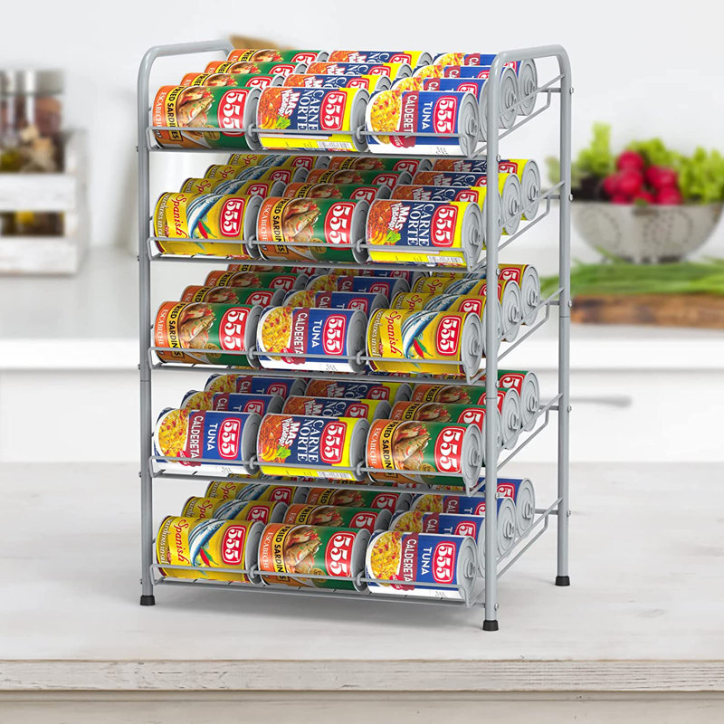 Deelip Freestanding Spice Rack, Silver