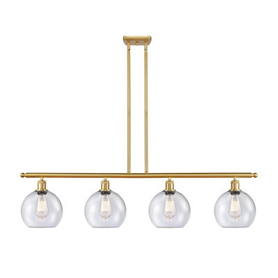 Luminaire suspendu linéaire à 4 lumières pour îlot de cuisine Gillihan