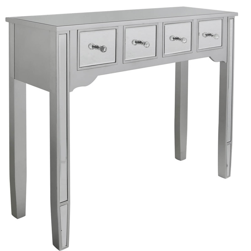 Holmfirth 100cm Glass Top Console Table