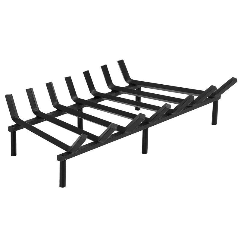 Porte-bûches en acier Kelvon, H 7,50 po x l 15 po x P 30 po