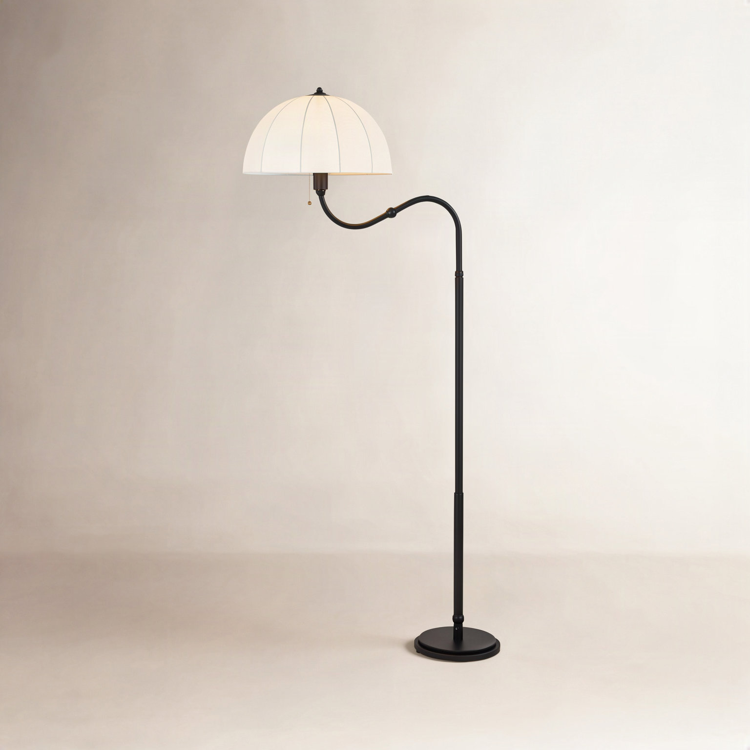 Crosby 68'' Steel Floor Lamp, Matte Black