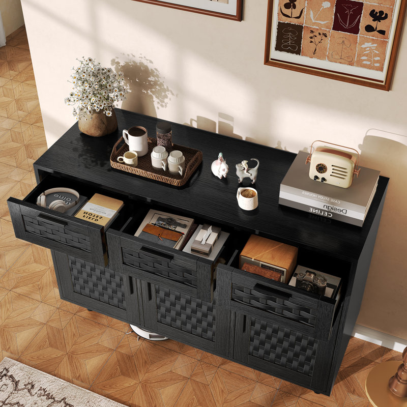 107.9cm Sideboard, Black