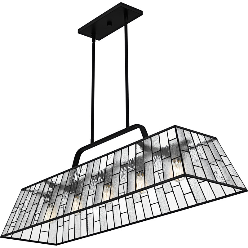 Rainier 5-Light Matte Black Linear Chandelier