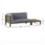 Banc de coin gauche et table basse