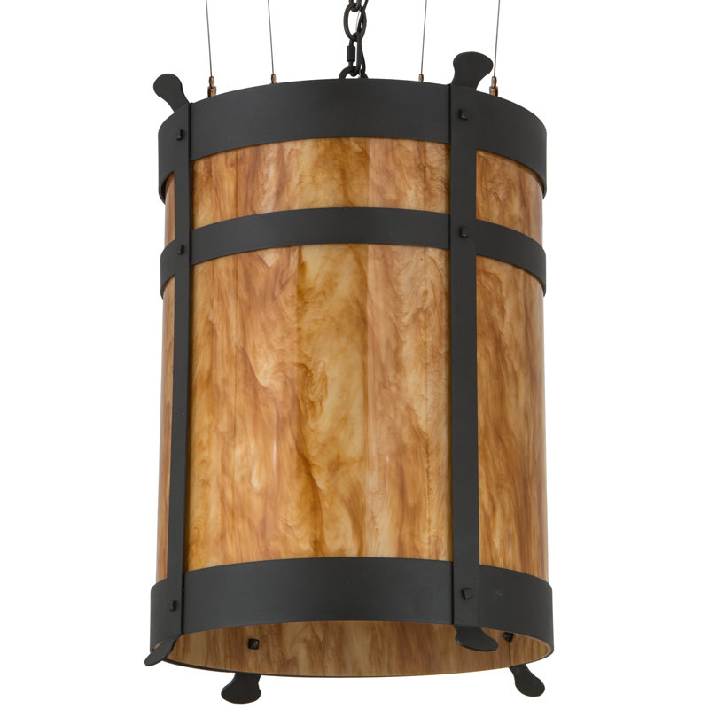 Luminaire suspendu cylindrique unique à 6 lumières Beartooth
