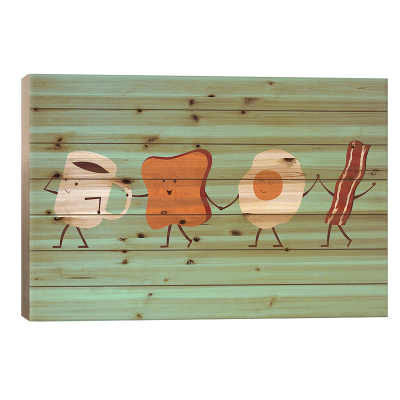 " Let's All Go For Breakfast " by HandsOffMyDinosaur, 26" W x 18" H