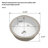 15.75"X15.75" White Ceramic Round Undermount Bathroom Sink