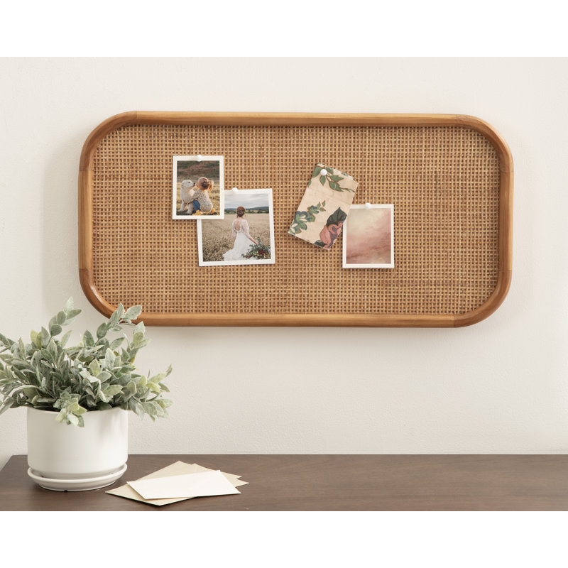 Planche Rounded Rectangle Rattan Pinboard