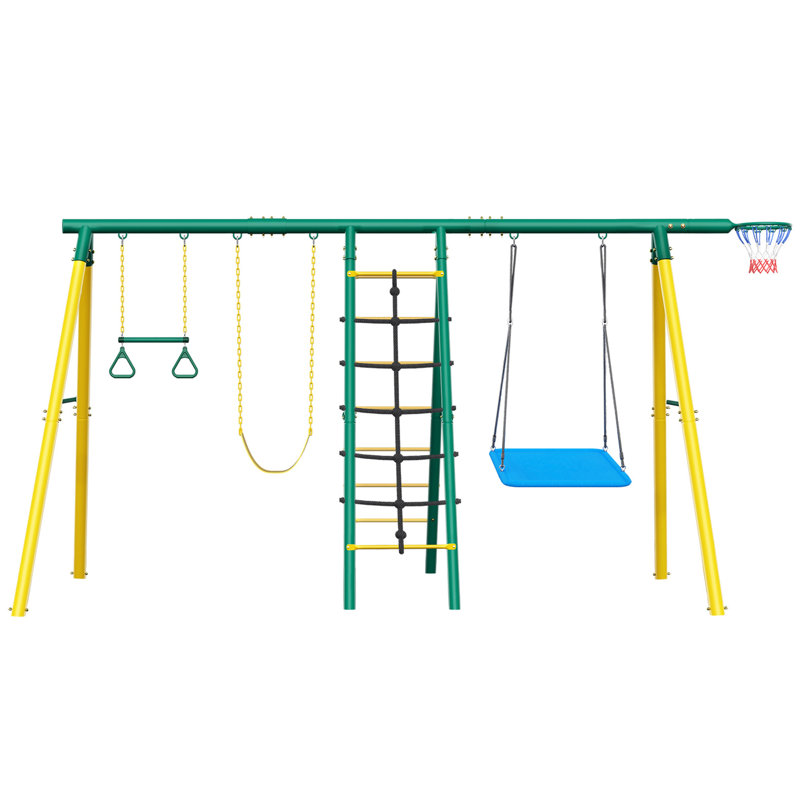 ANGGREK Steel Swing Set with 2 Swing(s)
