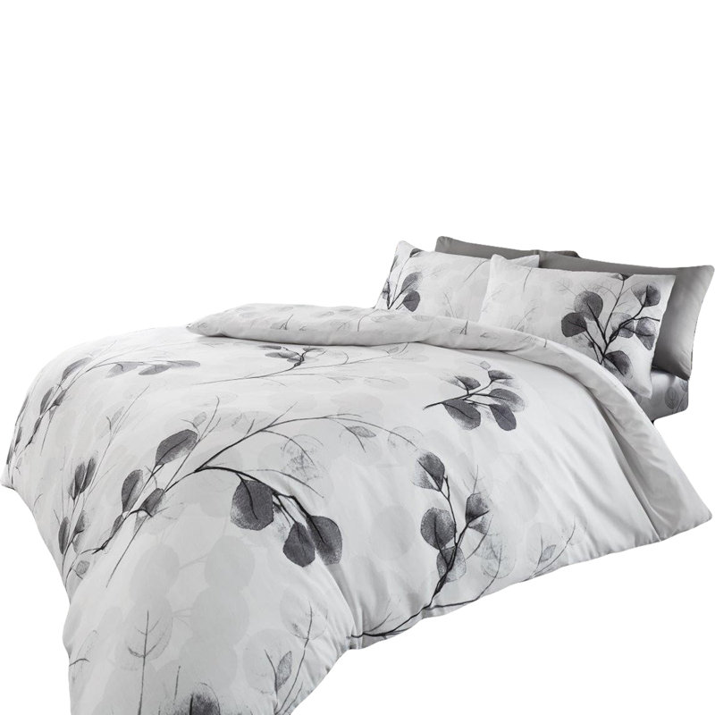  Cotton Blend, Polyester Floral Duvet Cover Set with Pillowcases, Single