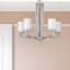 Lustre tambour 5 lumières à abat-jour Hier-2015107828