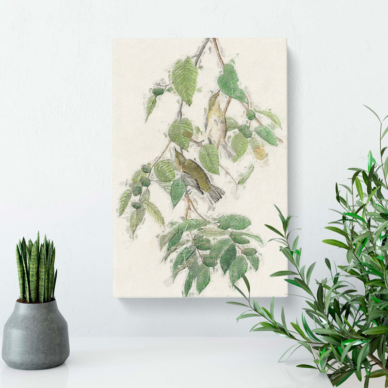Autumnal Warbler by John James Audubon - Wrapped Canvas Painting Pint - Wrapped Canvas, 50cm H x 35cm W x 3cm D