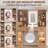 Vanity Desk with Mirror and Lights, Glass Top Vanity Desk with Sliding LED Mirror & 3-Color Lights, Makeup Dressing Table with Storage Drawers, Rainbow Glass Cabinets, USB/AC Outlets, MDF Beauty Hub-163410155